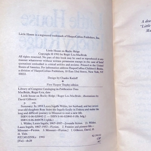 Little House on Rocky Ridge book paperback vintage - Picture 3 of 7